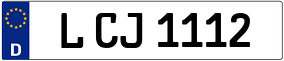 Trailer License Plate